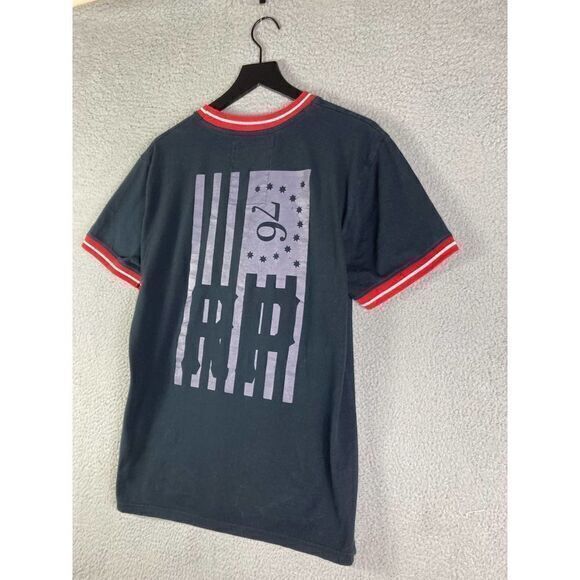 Rolling Paper Brand Shirt Mens Sz Large USA Flag International Flags Tee Graphic - Picture 6 of 9